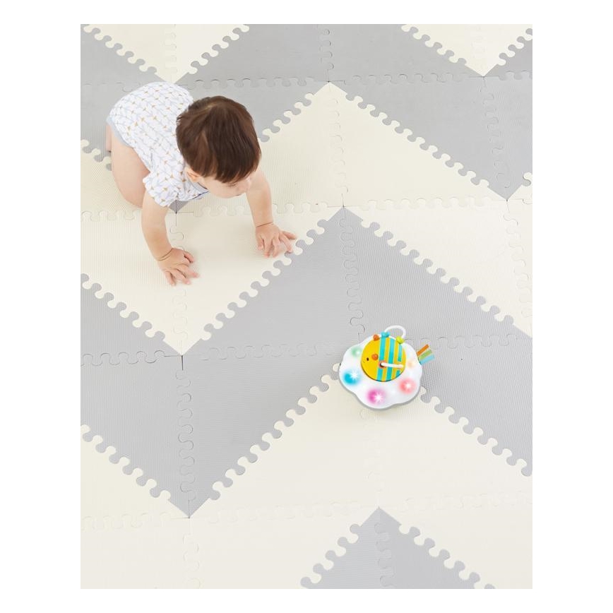 Skip Hop - Pjenaste puzzle 72kom siva/bež