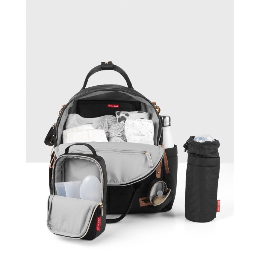 Skip Hop - Ruksak za previjanje za kolica 6u1 SUITE SET crna