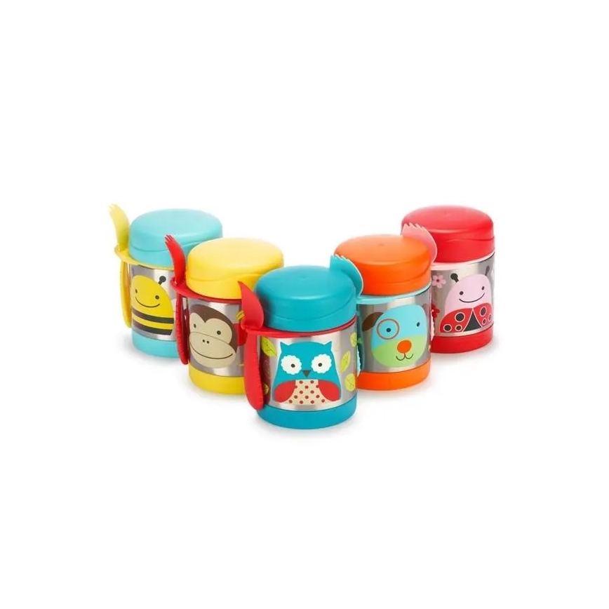 Skip Hop - Termo posuda za hranu sa žlicom/vilicom ZOO 325 ml sova