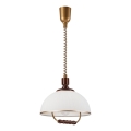 Sklopiva lampa RAMONA 1xE27/60W/230V bež/tamno smeđa/borovina