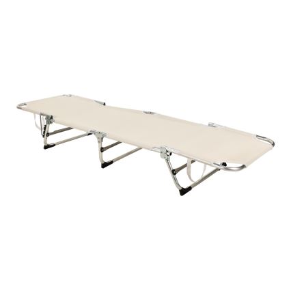 Sklopiva podesiva ležaljka SUNO 56x190 cm krem boje