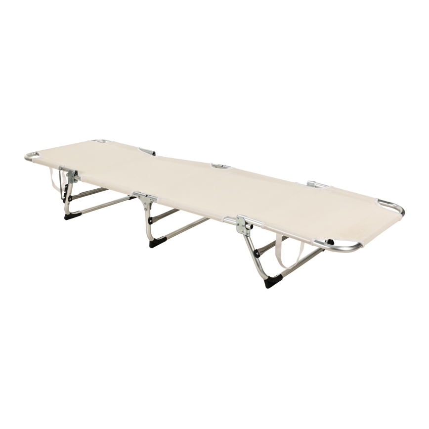 Sklopiva podesiva ležaljka SUNO 56x190 cm krem boje