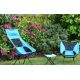 Sklopiva stolica za kampiranje plava 63 cm