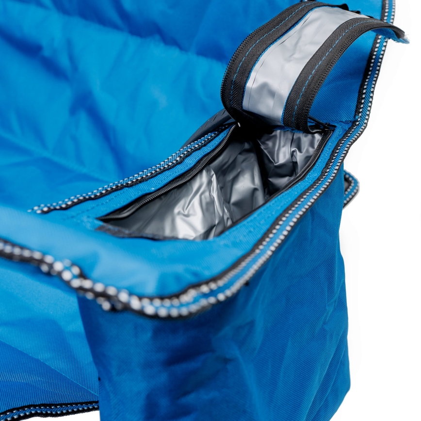 Sklopivi kamperski stol + 2x plava stolica