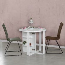 Sklopivi stol MIDDLE 77x90 cm bijela