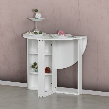 Sklopivi stol MIDDLE 77x90 cm bijela