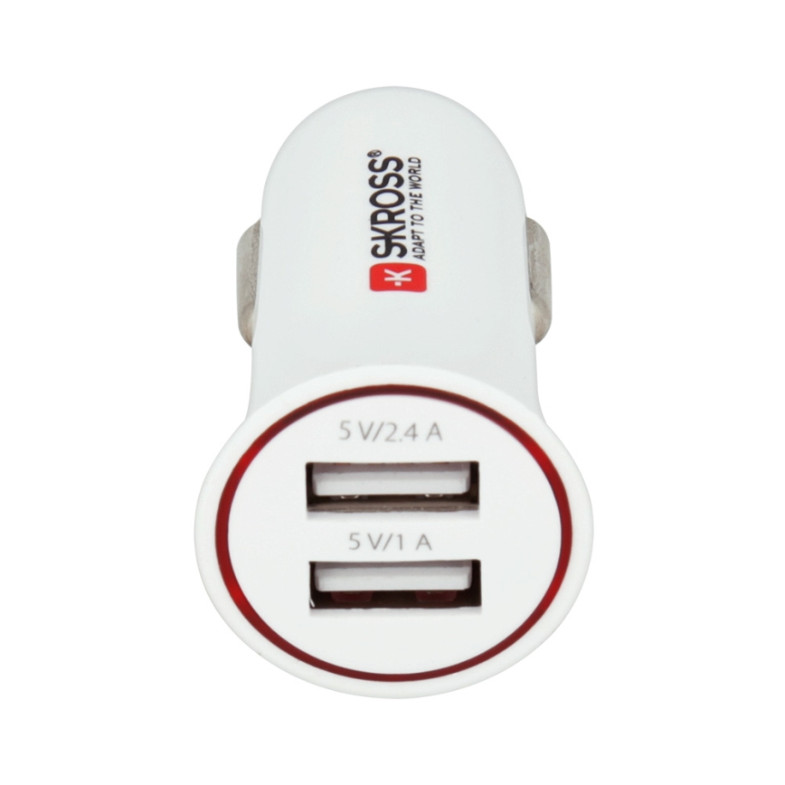 SKROSS - Auto punjač 2xUSB/3400mA/12-24V/5V