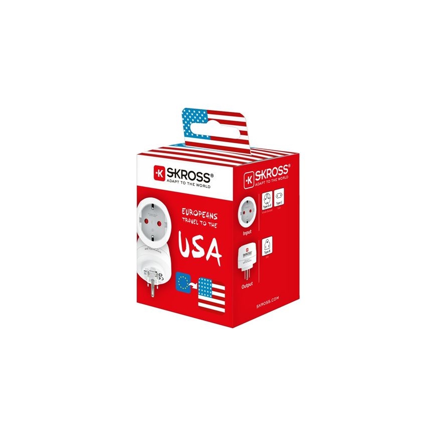 SKROSS - Putni adapter USA 15A
