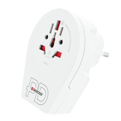 Putni adapter Europe USB C20PD za posjetitelje u Češkoj — brz USB‑C punjač 20W, kompatibilan s utičnicama tipa E/F