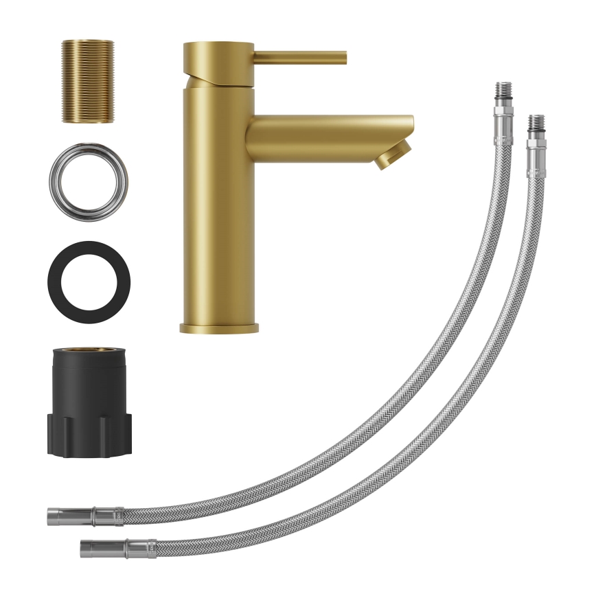 Slavina za umivaonik RINGSTED 17,8 cm, brušeni mesing