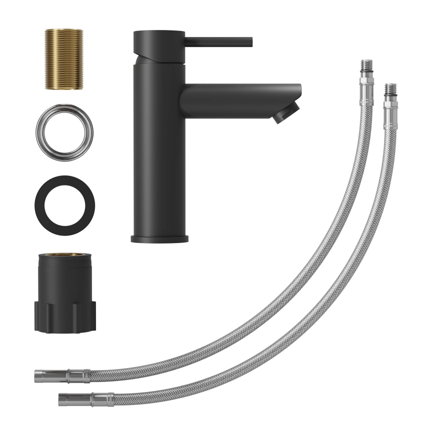 Slavina za umivaonik RINGSTED 17,8 cm mat crne boje