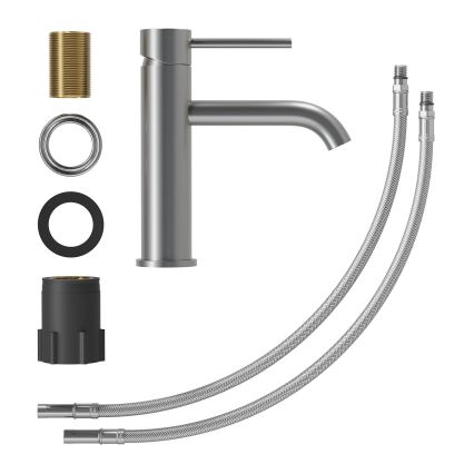 Slavina za umivaonik SOVANG 18,3 cm, praškasto siva