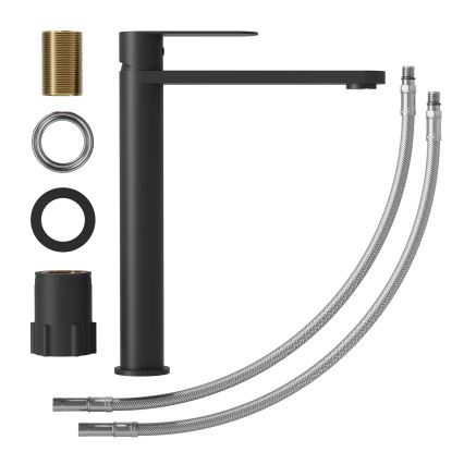 Slavina za umivaonik TARNBY 27,3 cm, mat crna