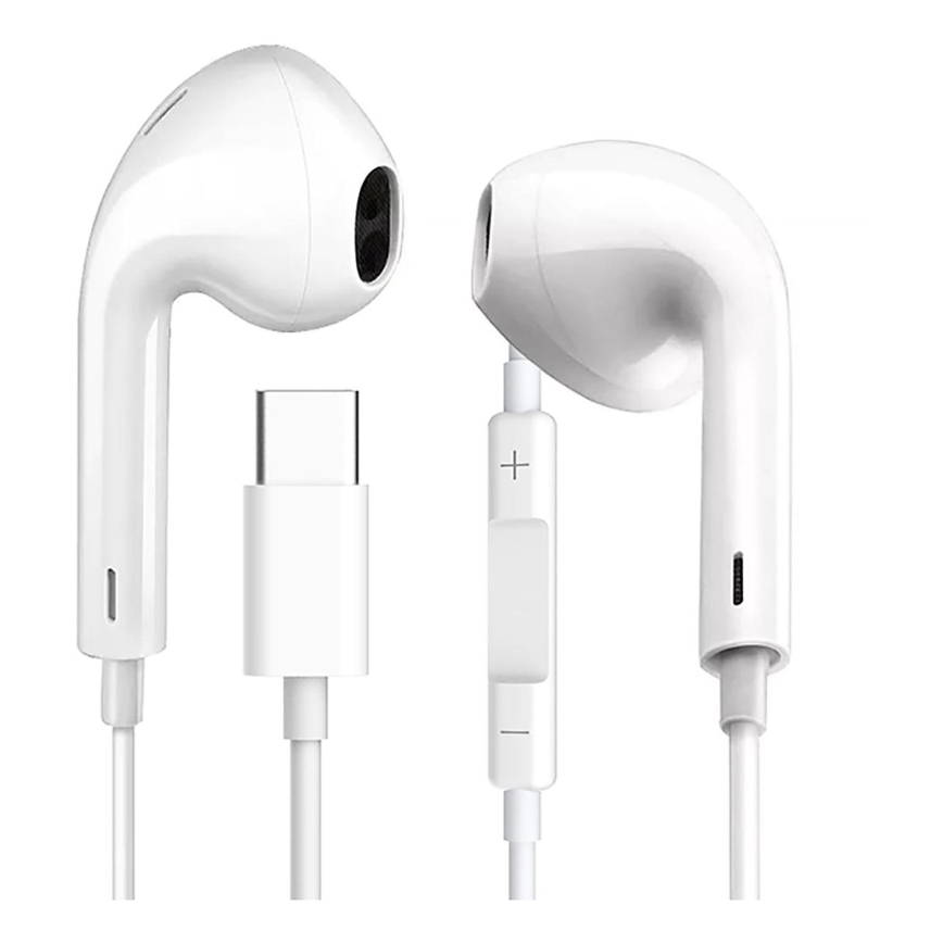 Slušalice s mikrofonom USB-C bijela