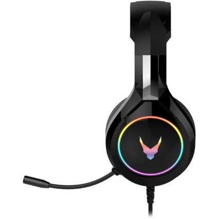 Slušalice s mikrofonom VARR GAMING RGB USB crna