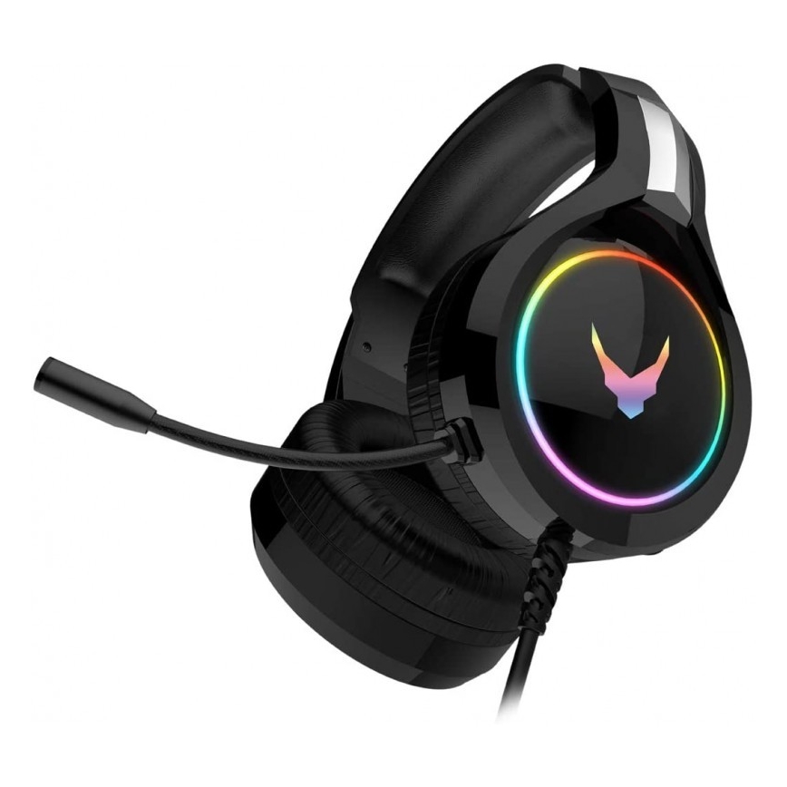 Slušalice s mikrofonom VARR GAMING RGB USB crna