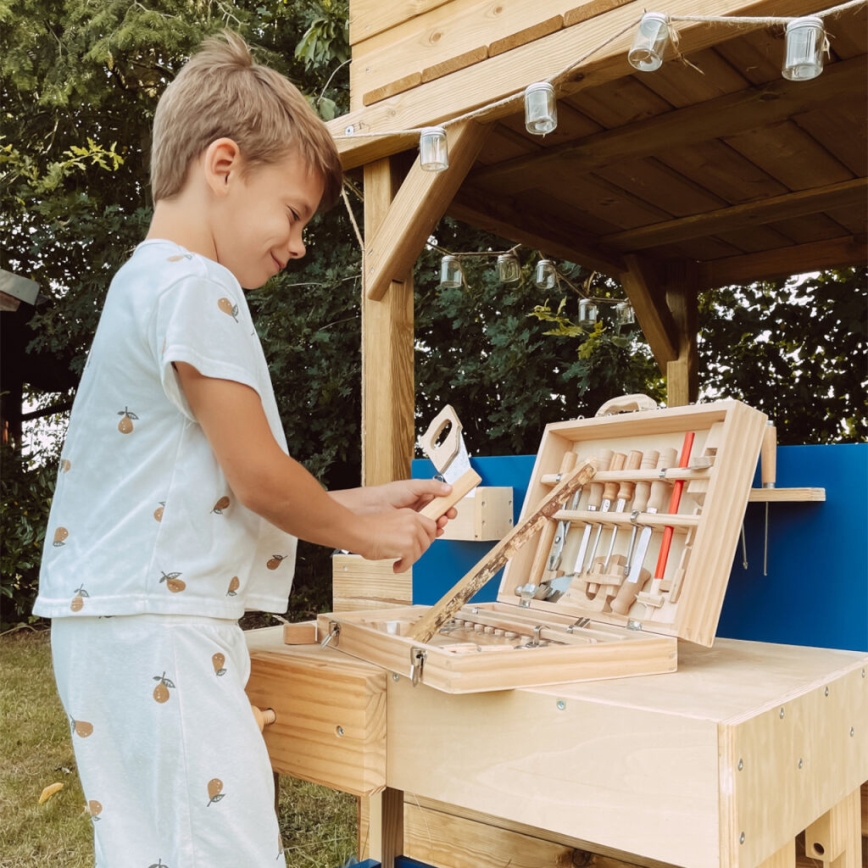 Small Foot - Deluxe kofer s drvenim alatom