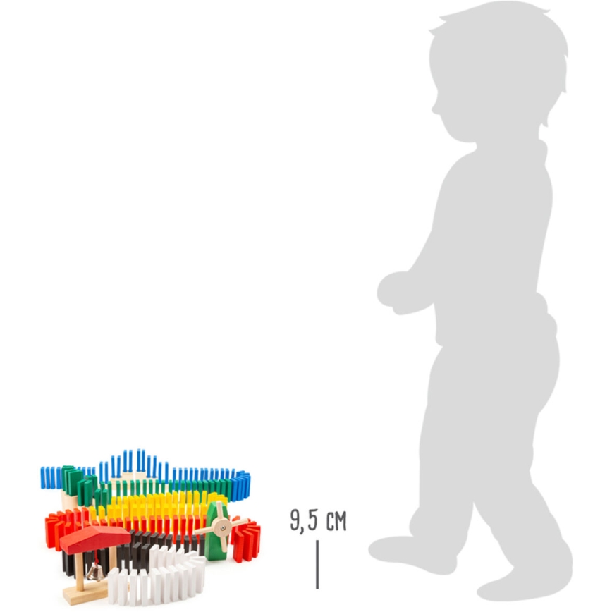 Small Foot - Drvena domino utrka 490 komada