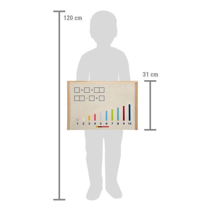 Small Foot - Drvena edukativna kutija za brojanje Educate