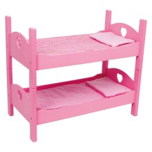 Small Foot - Krevet na kat za lutke ružičasta