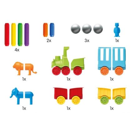 Smartmax - Magnetički set za slaganje Moj prvi vlak 22 komada