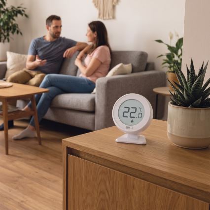 Sobni ručni bežični termostat 230V/16A 2xAA bijeli