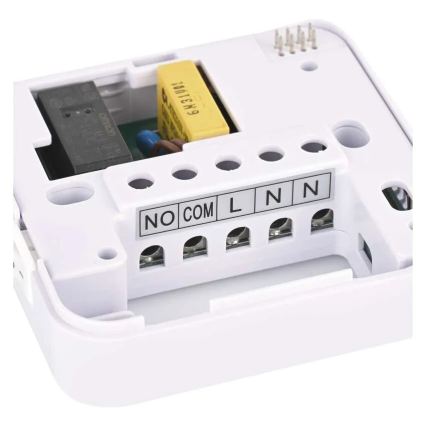 Sobni ručni bežični termostat 230V/16A 2xAA bijeli