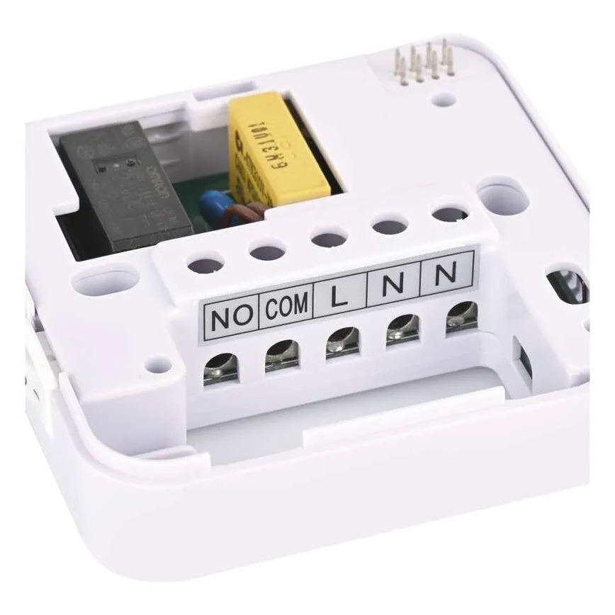Sobni ručni bežični termostat 230V/16A 2xAA bijeli