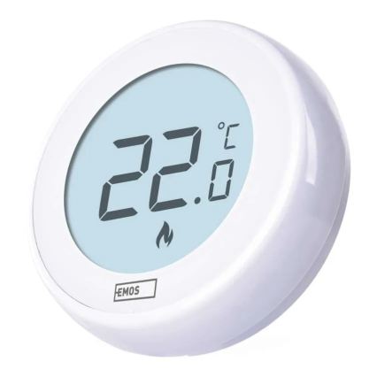 Sobni ručni termostat 230V/6A 2xAA bijeli