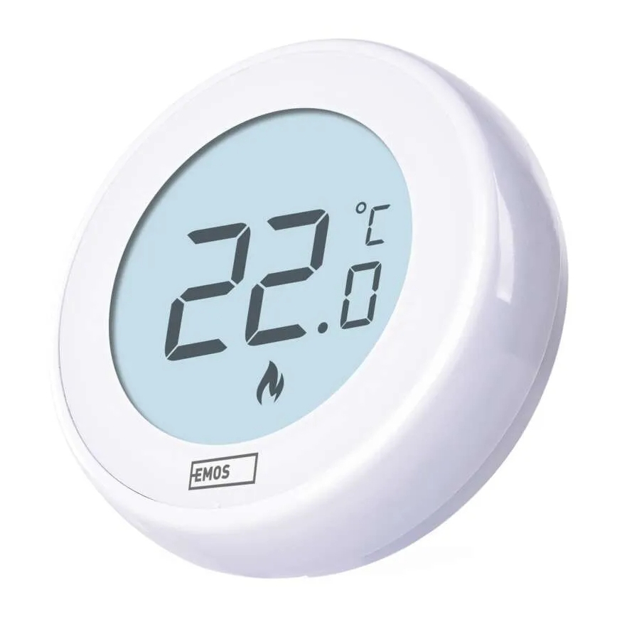 Sobni ručni termostat 230V/6A 2xAA bijeli