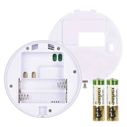 Sobni ručni termostat 230V/6A 2xAA bijeli