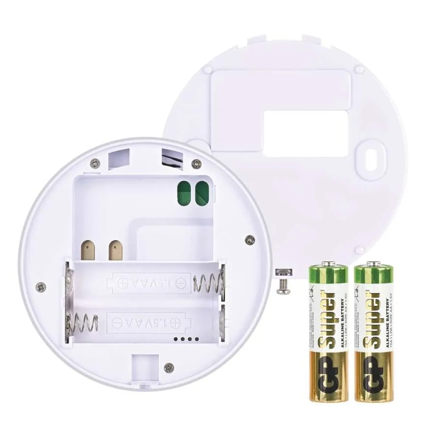Sobni ručni termostat 230V/6A 2xAA bijeli