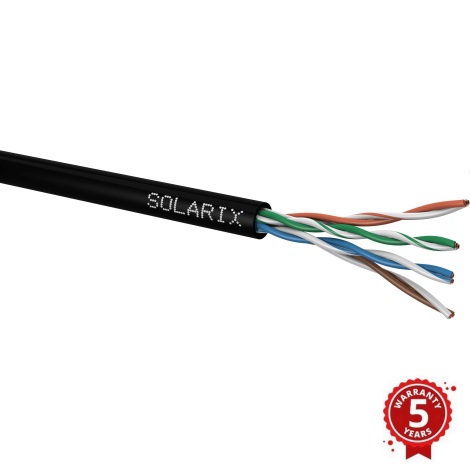 Solarix - Vanjski instalacijski kabel CAT5E UTP PE Fca 100m IP67