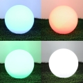 Solarna LED RGBW svjetiljka GARDEN BALL s prigušivanjem LED/5W/3,7V 3000K IP54 2200 mAh, promjer 30 cm + daljinski upravljač