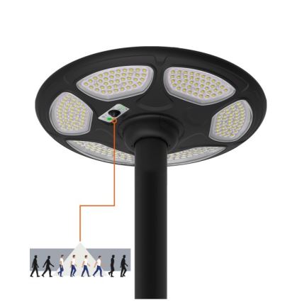 Solarna ulična lampa sa senzorom SOLSUMI LED/25W/3,2V IP54 25000 mAh + daljinsko upravljanje