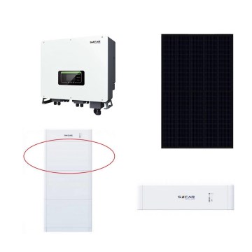 Solarni komplet SOFAR Solar - 20 kWp RISEN Full Black panel + 20 kW SOLAX trofazni inverter + 20 kWh SOFAR baterija s upravljačkom jedinicom akumulatora