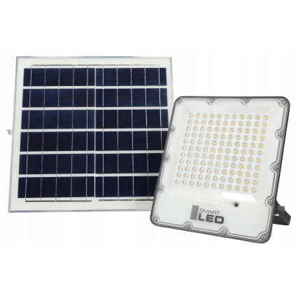LED solarni reflektor s prigušavanjem LED/150W/3,2V 5000K 15000 mAh IP65 crna + daljinski upravljač