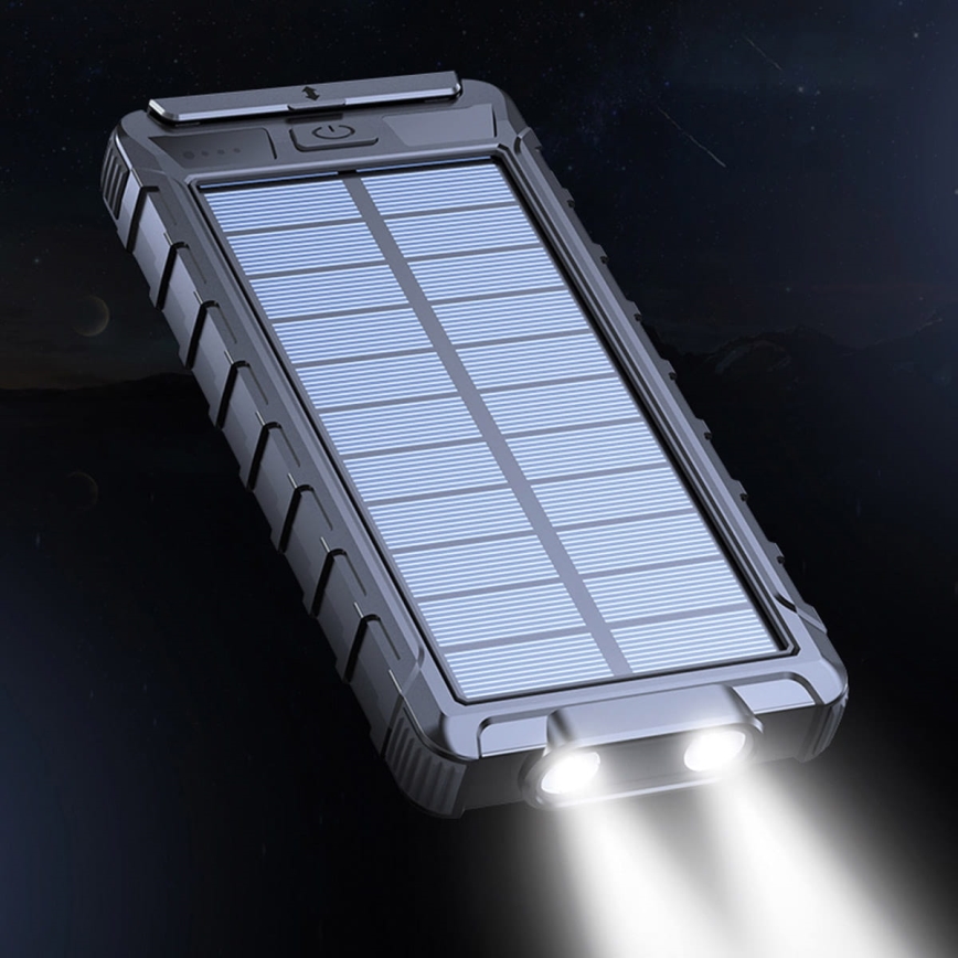 Solarni Power Bank sa svjetiljkom i kompasom 10000mAh 3,7V