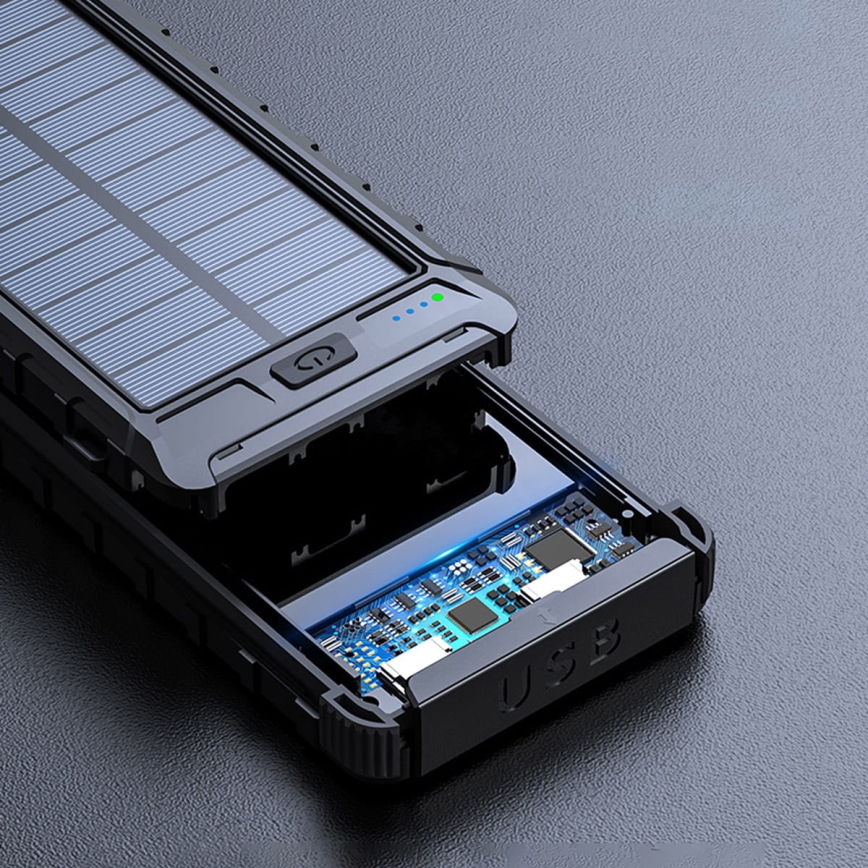 Solarni Power Bank sa svjetiljkom i kompasom 10000mAh 3,7V
