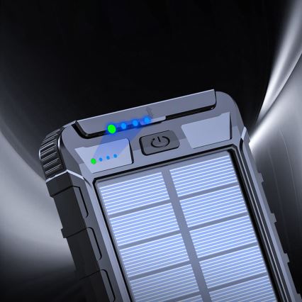 Solarni Power Bank sa svjetiljkom i kompasom 10000mAh 3,7V