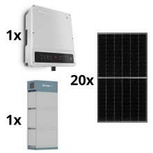 Solarni sklop GOODWE - 8kWp JINKO + 8kW GOODWE hibridni pretvarač 3f +10,65 kWh baterije PYLONTECH H2