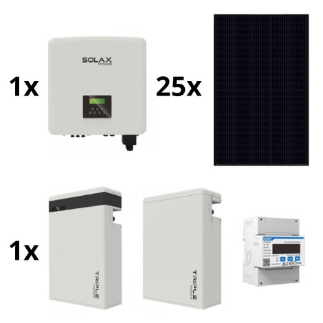 Solarni sklop: SOLAX Power - 10kWp RISEN Full Black + 15kW SOLAX pretvarač 3f + 11,6 kWh baterije