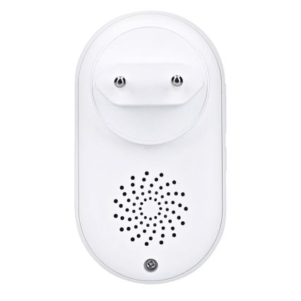 Utično bežično zvono 230V/1xCR2032 IP56 bijela