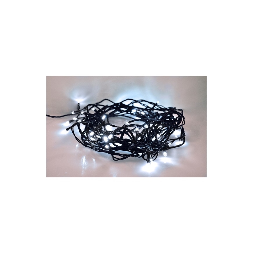 LED Vanjski Božićni lanac 400xLED/8 funkcija 25 m IP44 hladna bijela