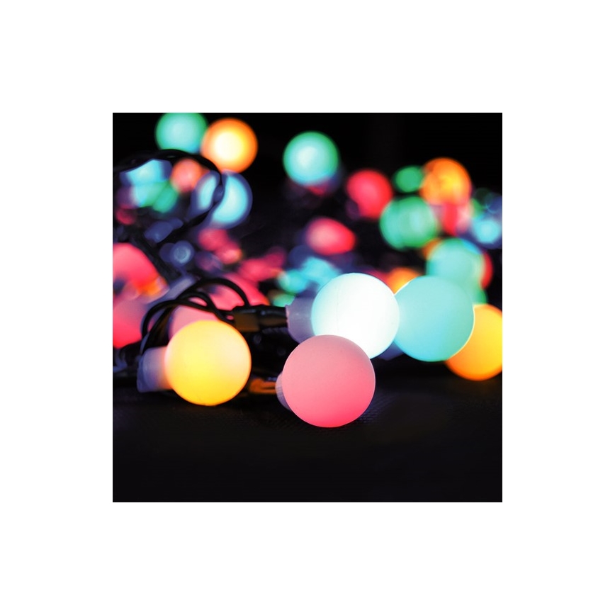 LED RGB s mogućnošću prigušivanja vanjski svjetlosni niz 100xLED/8 funkcija 15m IP44 + daljinski upravljač
