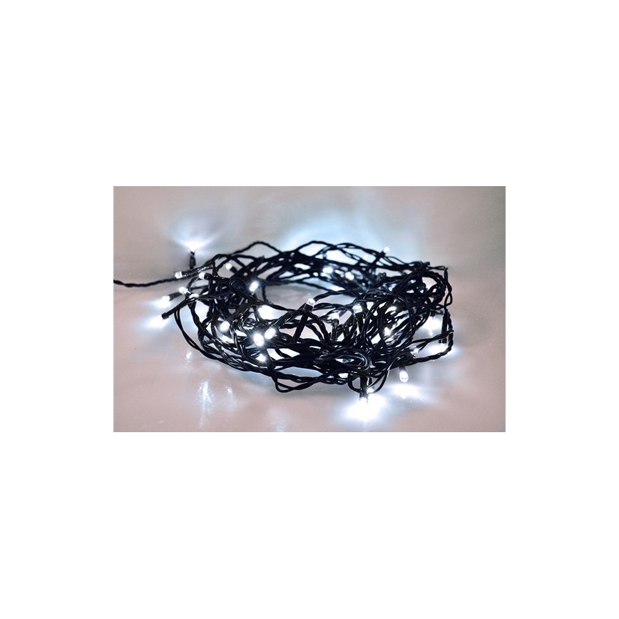 LED Vanjske božićne lampice 100xLED/8 funkcija 13m IP44 hladna bijela