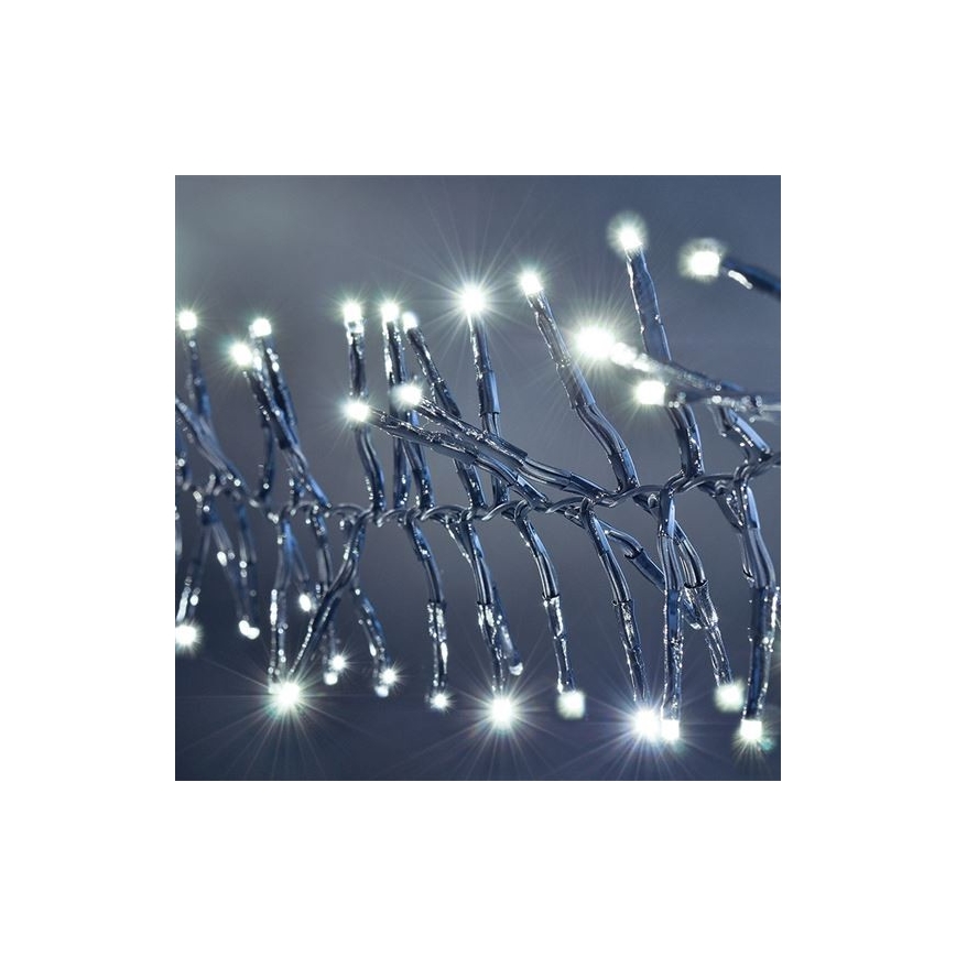 LED Božićne lampice 576xLED/8 funkcija 8m IP44 hladna bijela + DU