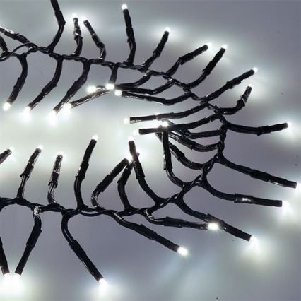 LED vanjski svjetlosni niz 576xLED/8 funkcija 8m IP44 hladno bijela + daljinski upravljač