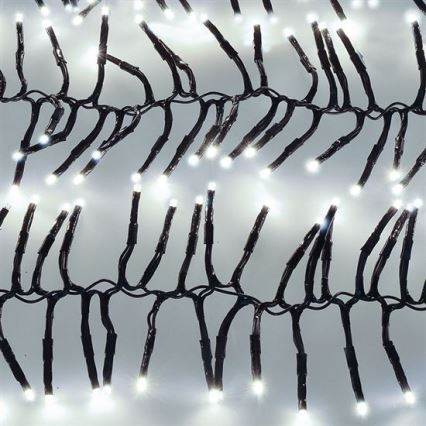 LED vanjski svjetlosni niz 576xLED/8 funkcija 8m IP44 hladno bijela + daljinski upravljač