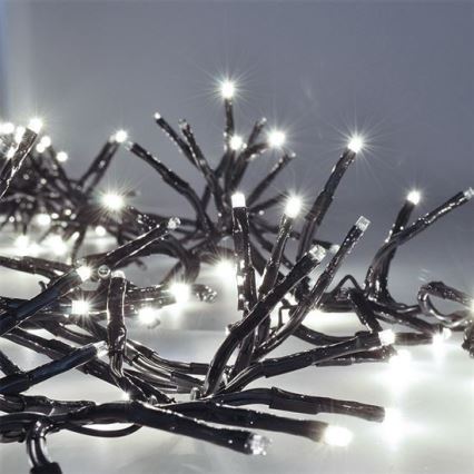LED vanjski svjetlosni niz 576xLED/8 funkcija 8m IP44 hladno bijela + daljinski upravljač
